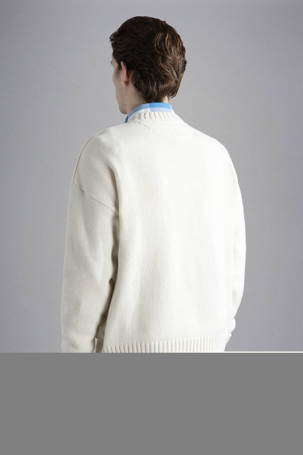Paul & Shark Girocollo Re-Wool con ancora ricamata Paul & Shark Consegna Veloce