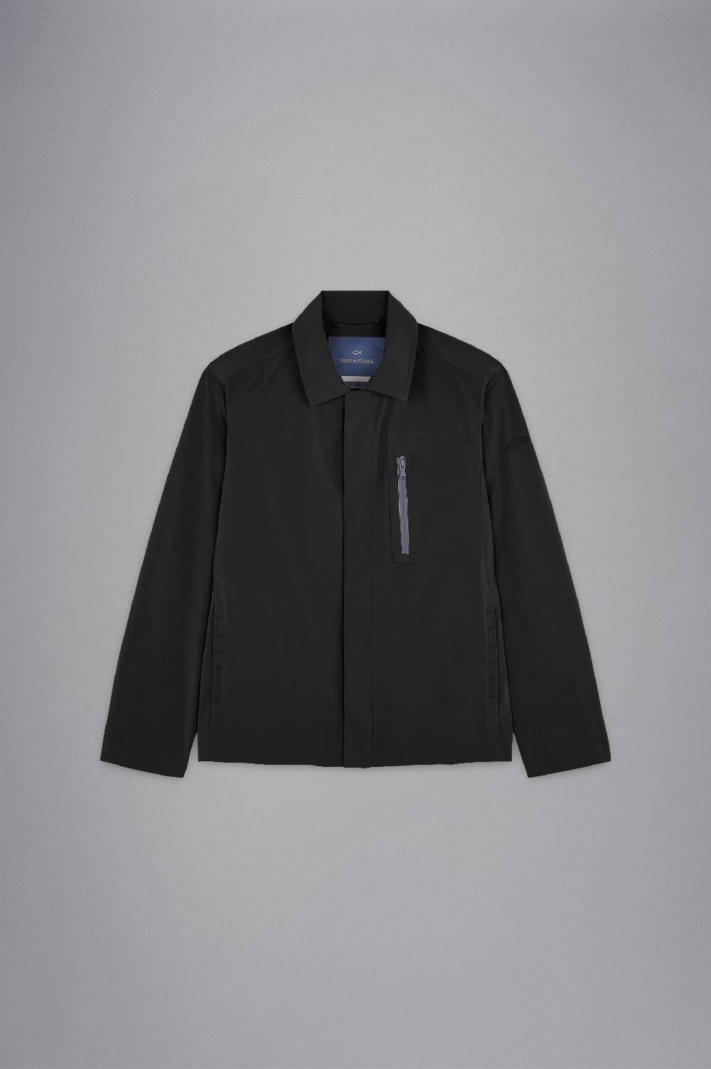Paul & Shark Shacket in Typhoon Re-4X4 Stretch Paul & Shark Online
