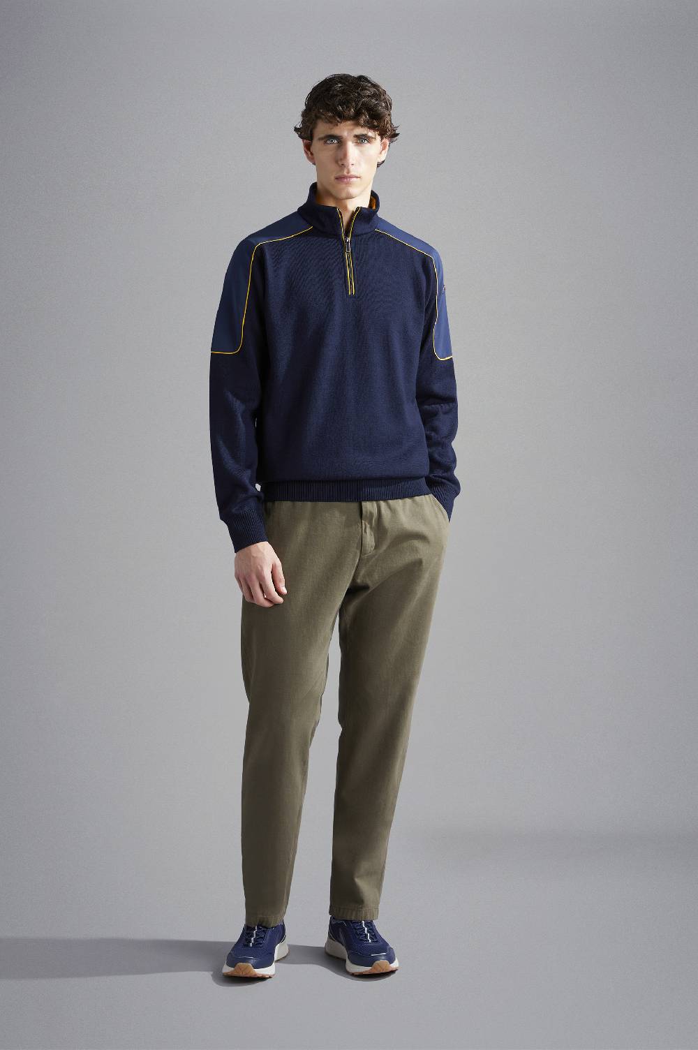 Paul & Shark Pantalone chino in Cotone e Cashmere Paul & Shark Vendita Economica