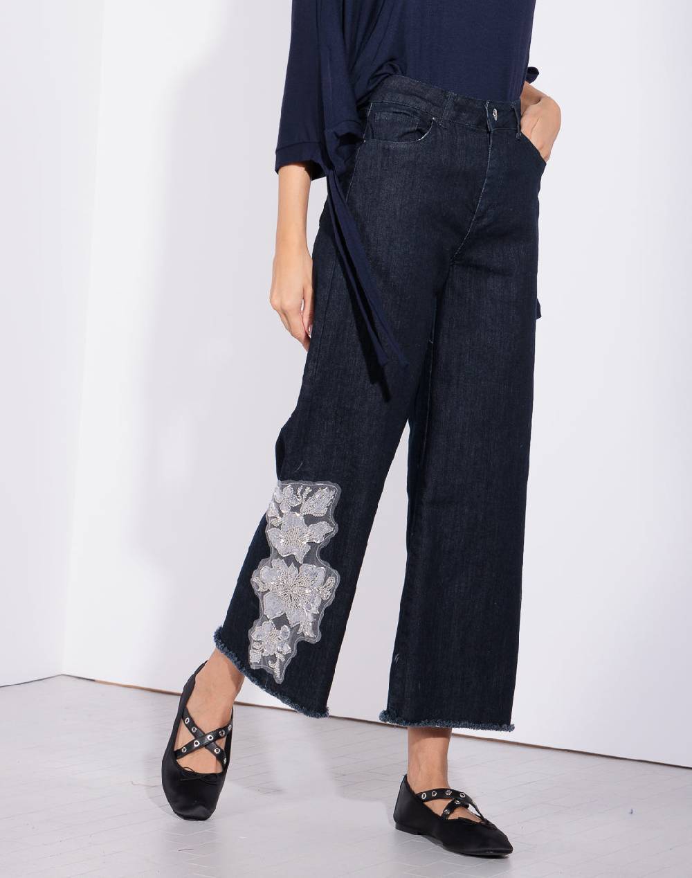 Risskio Ethan - Denim con applicazione Presa