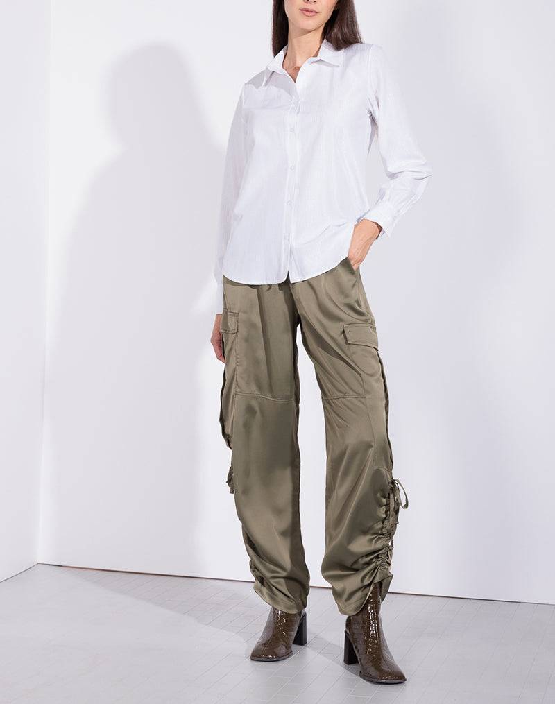 Risskio Maya - Camicia a righe argentate Italy
