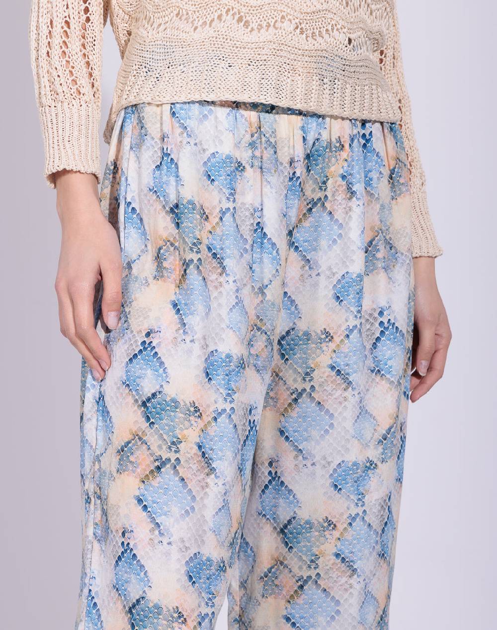 Risskio Jamila - Pantalone ius georgette di viscosa Convenienza