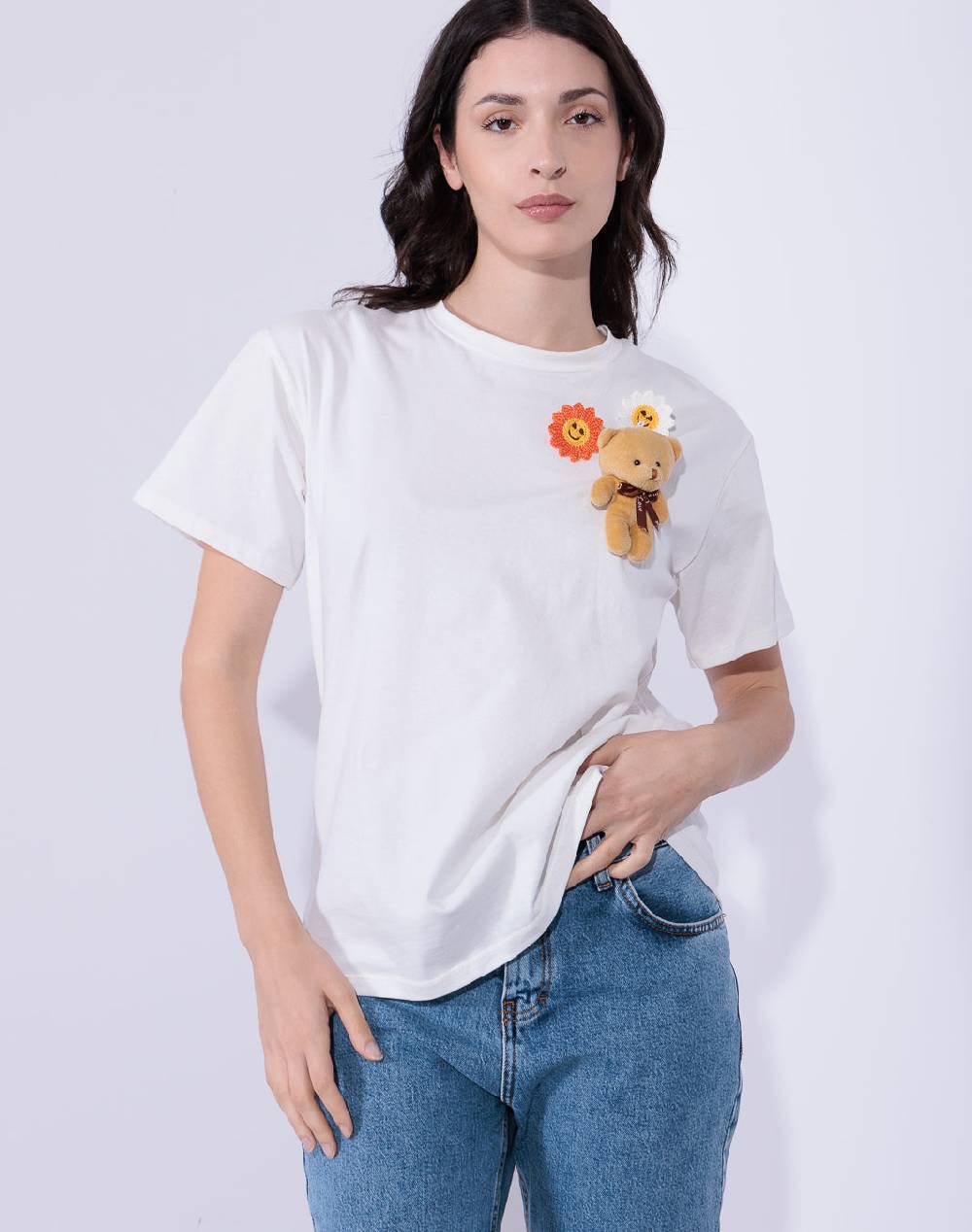 Risskio Fidele - T-shirt con spille Soddisfazione Garantita