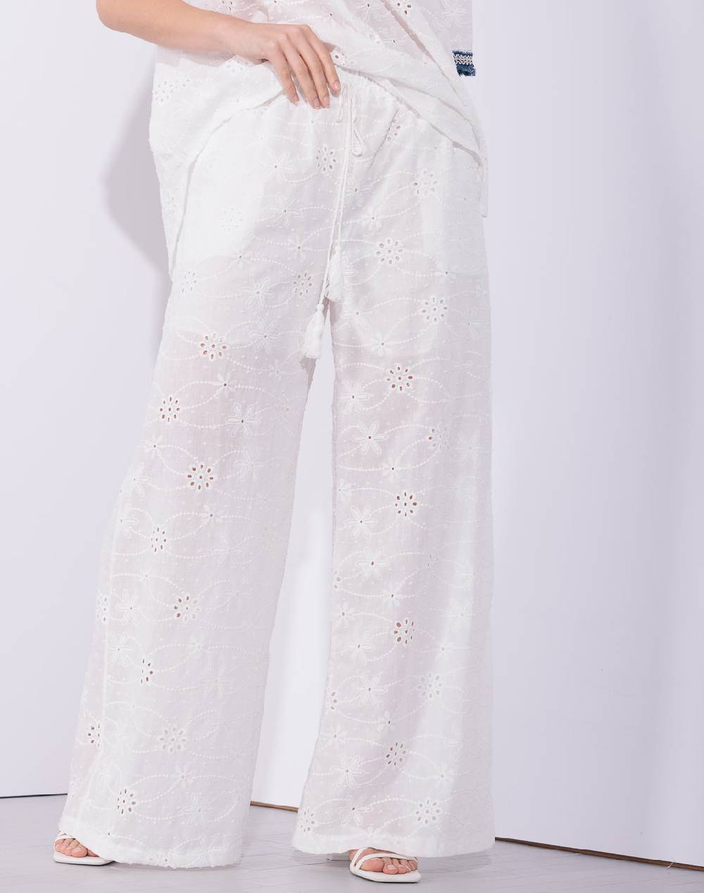 Risskio Curro - Pantaloni in Pizzo San Gallo Outlet