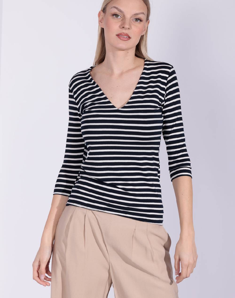 Risskio Nadim - Maglia a righe In Linea