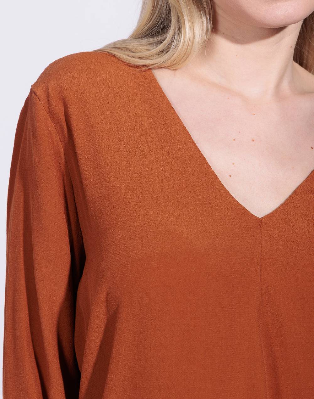 Risskio Issam - Blusa in georgette di viscosa Pezzi Unici
