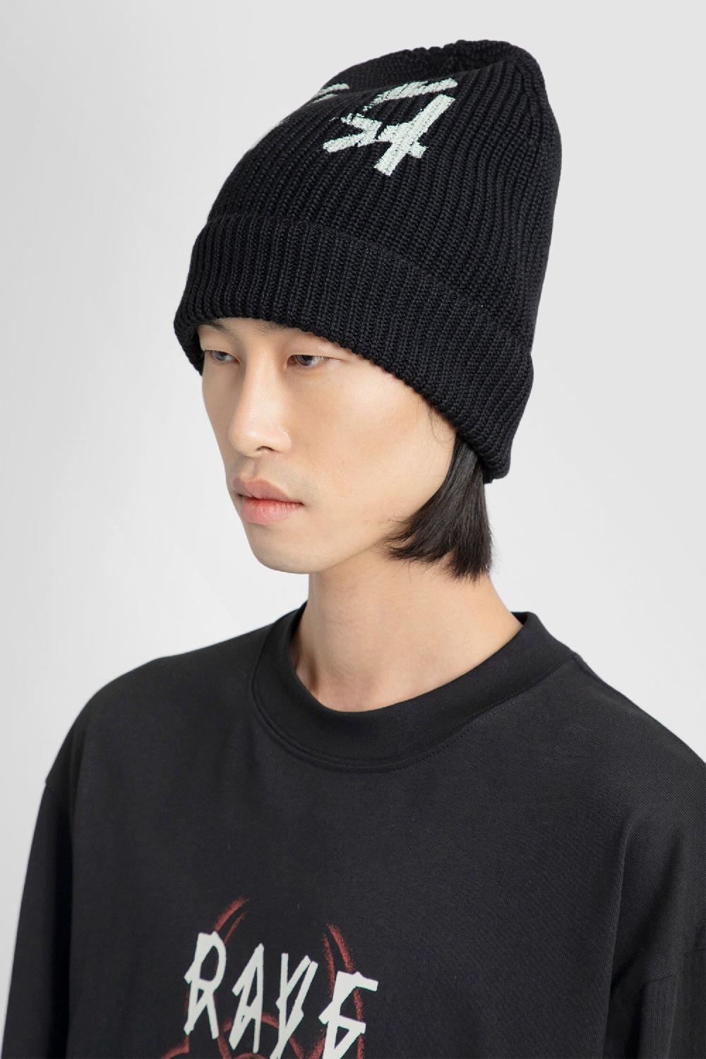 Antonioli 44 LABEL GROUP MAN BLACK HATS Shopping Online
