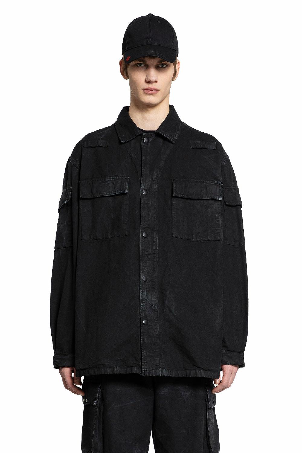 Antonioli 44 LABEL GROUP MAN BLACK JACKETS Presa