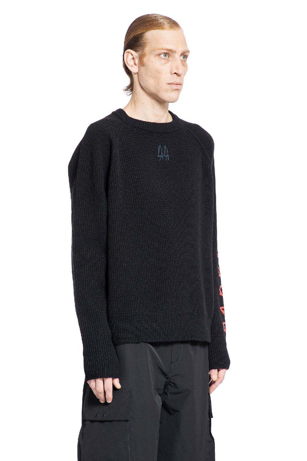 Antonioli 44 LABEL GROUP MAN BLACK KNITWEAR Saldi