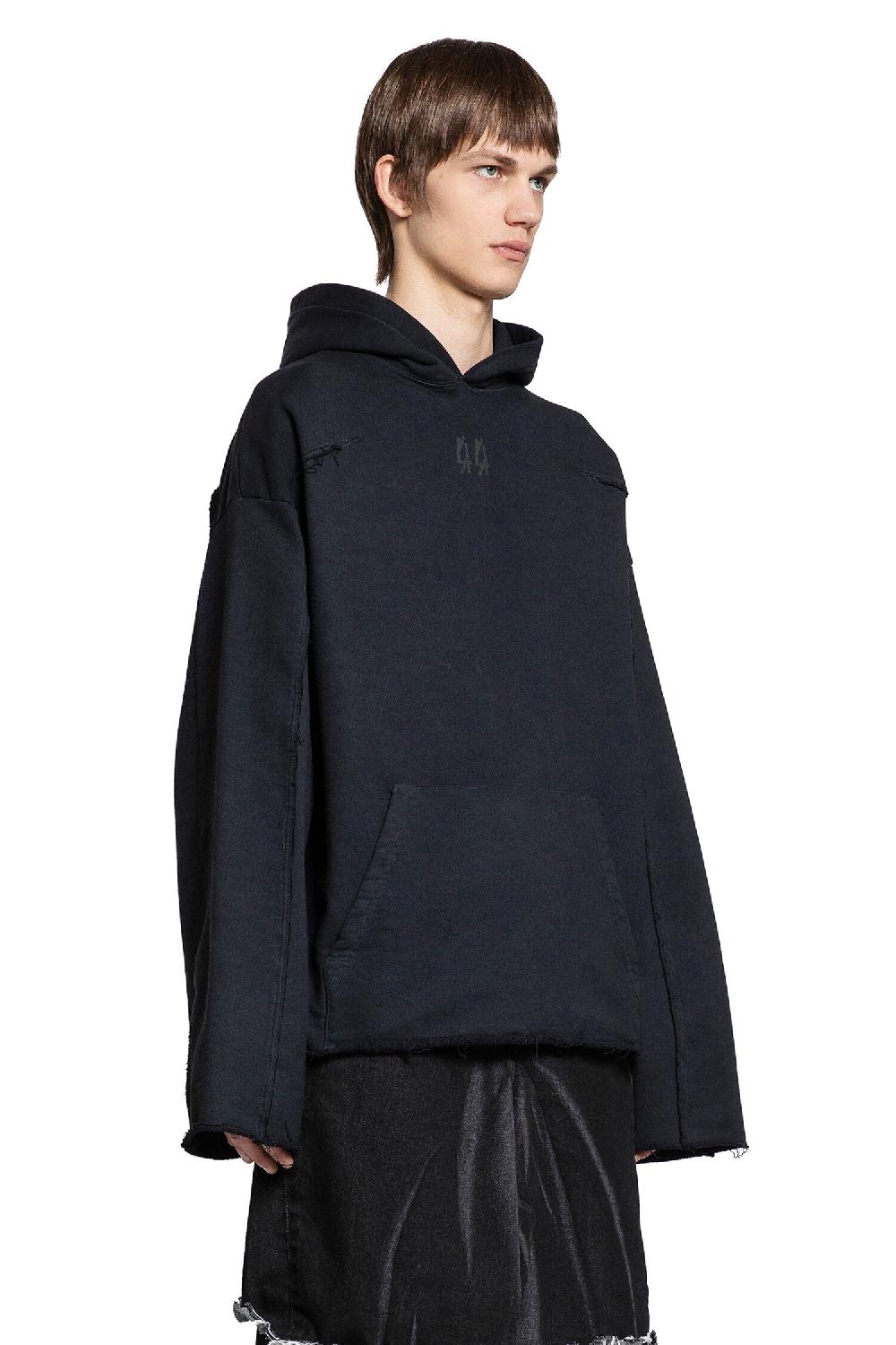 Antonioli 44 LABEL GROUP MAN BLACK SWEATSHIRTS Nuovo