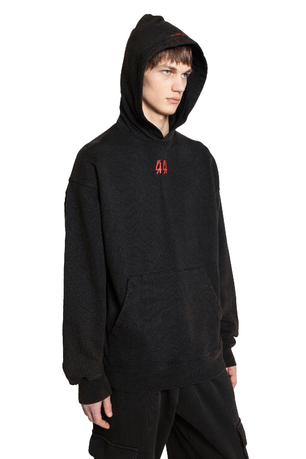 Antonioli 44 LABEL GROUP MAN BLACK SWEATSHIRTS Promozione