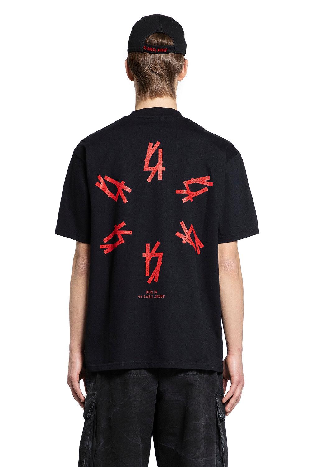 Antonioli 44 LABEL GROUP MAN BLACK T-SHIRTS & TANK TOPS Spedizione Gratuita