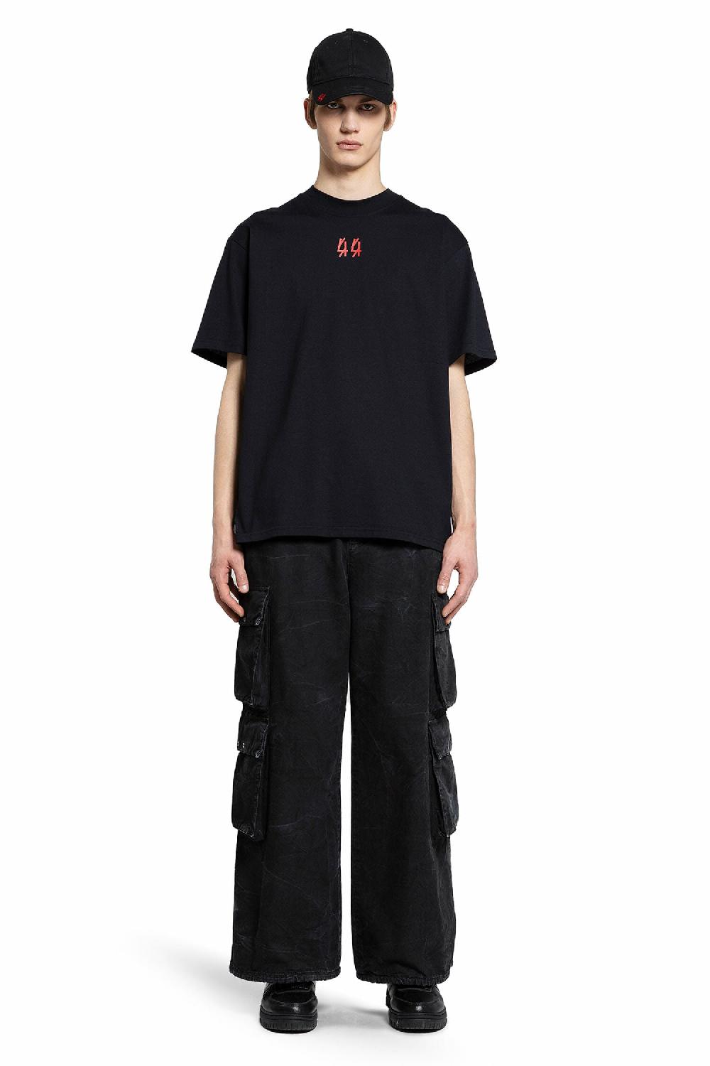 Antonioli 44 LABEL GROUP MAN BLACK T-SHIRTS & TANK TOPS Spedizione Gratuita