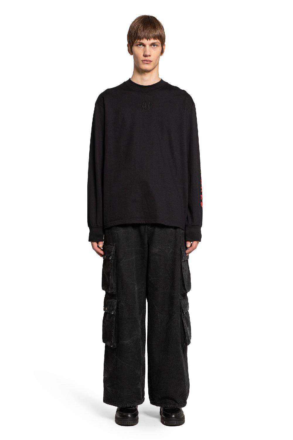 Antonioli 44 LABEL GROUP MAN BLACK T-SHIRTS & TANK TOPS Consegna Veloce