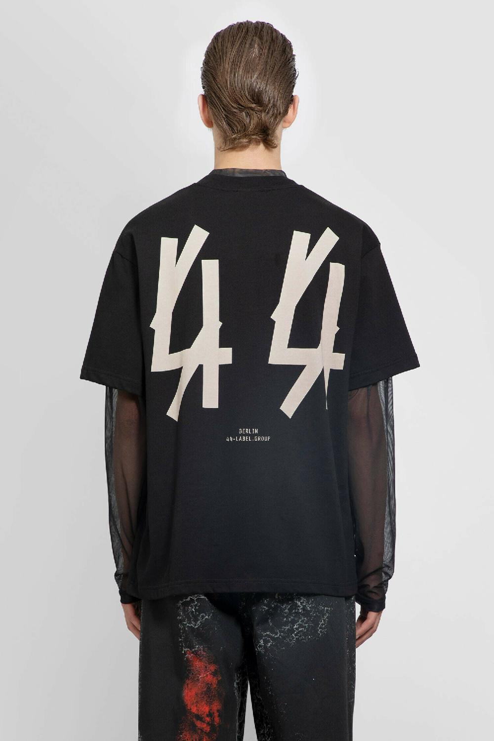 Antonioli 44 LABEL GROUP MAN BLACK T-SHIRTS & TANK TOPS Prezzo Ridotto