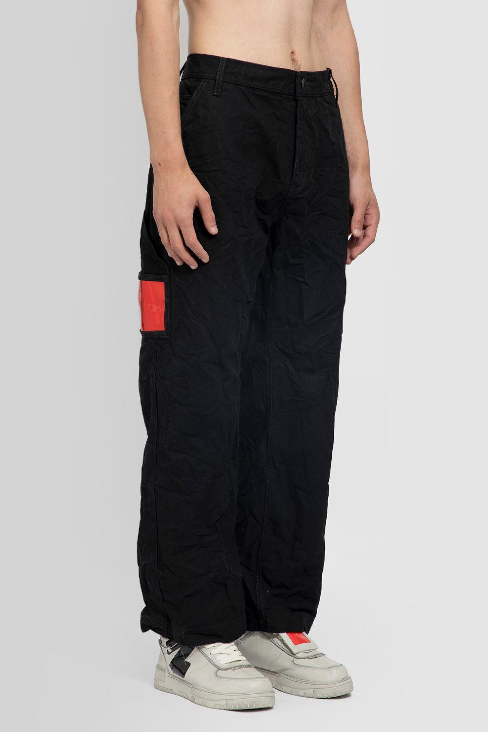 Antonioli 44 LABEL GROUP MAN BLACK TROUSERS Sconto