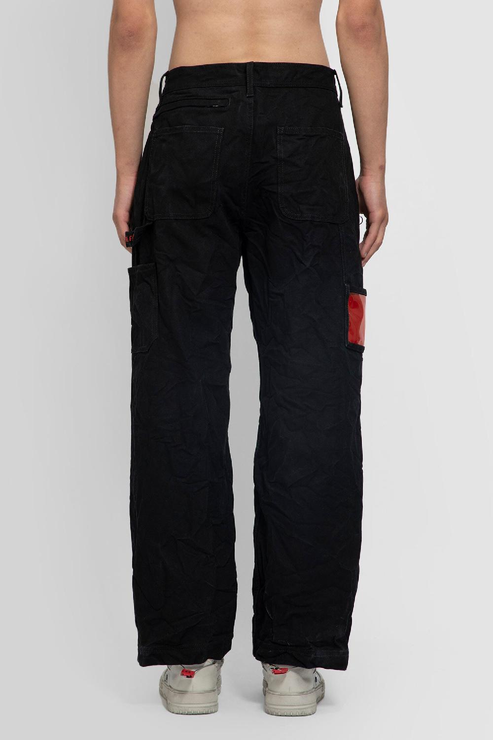 Antonioli 44 LABEL GROUP MAN BLACK TROUSERS Sconto