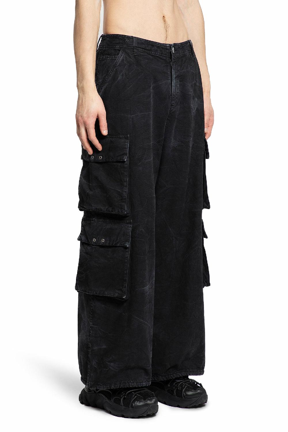 Antonioli 44 LABEL GROUP MAN BLACK TROUSERS Outlet