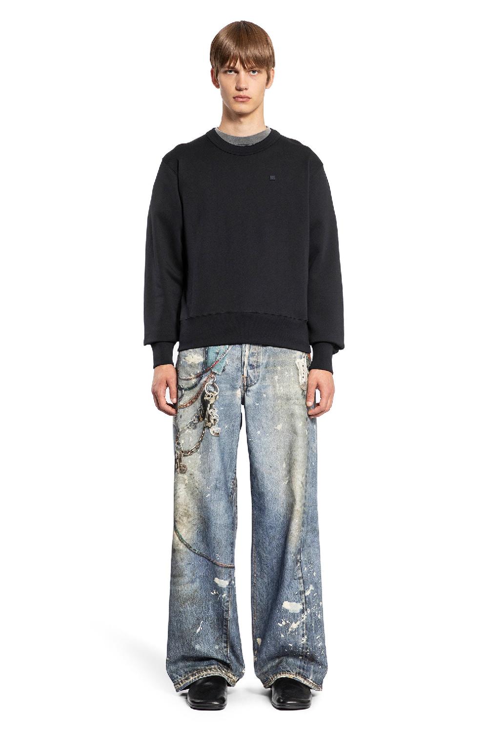 Antonioli ACNE STUDIOS MAN BLACK SWEATSHIRTS Offerte