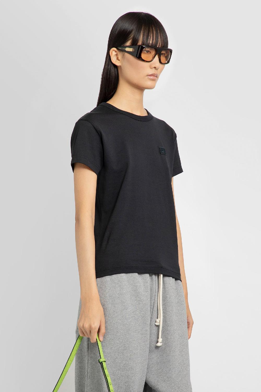 Antonioli ACNE STUDIOS WOMAN BLACK T-SHIRTS & TANK TOPS Offerte stagionali