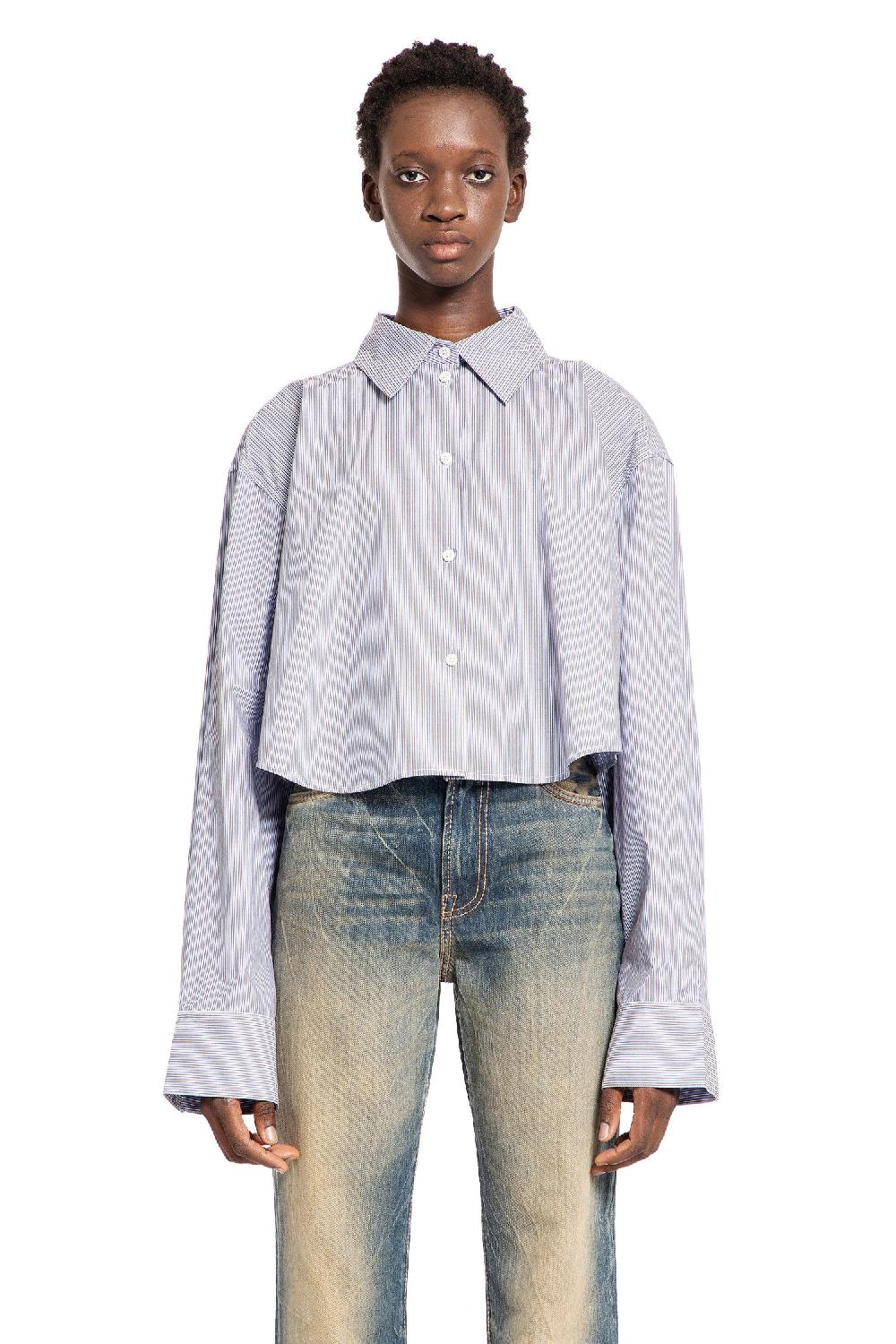 Antonioli ACNE STUDIOS WOMAN BLUE SHIRTS Soddisfazione Garantita