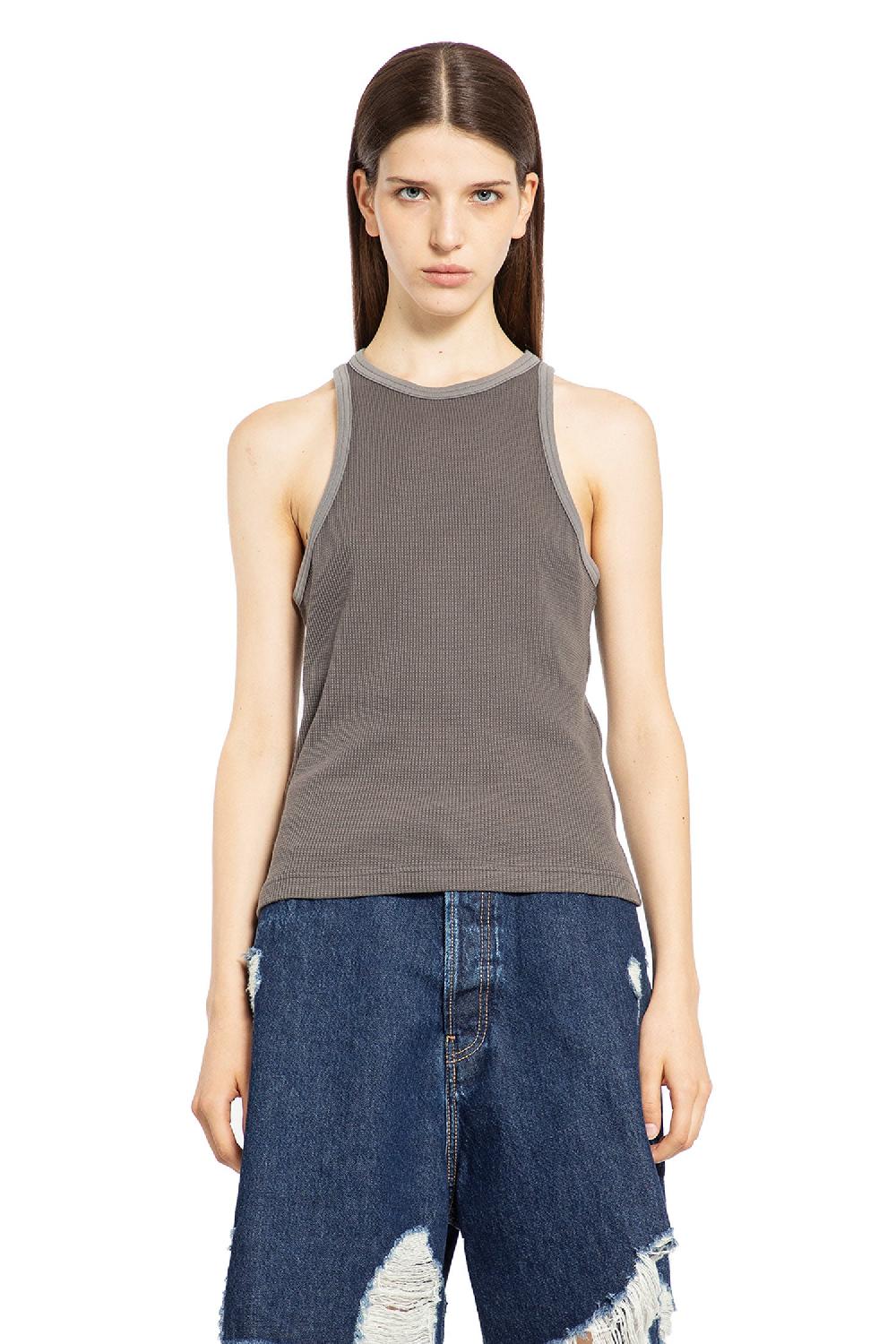 Antonioli ACNE STUDIOS WOMAN GREY T-SHIRTS & TANK TOPS Presa