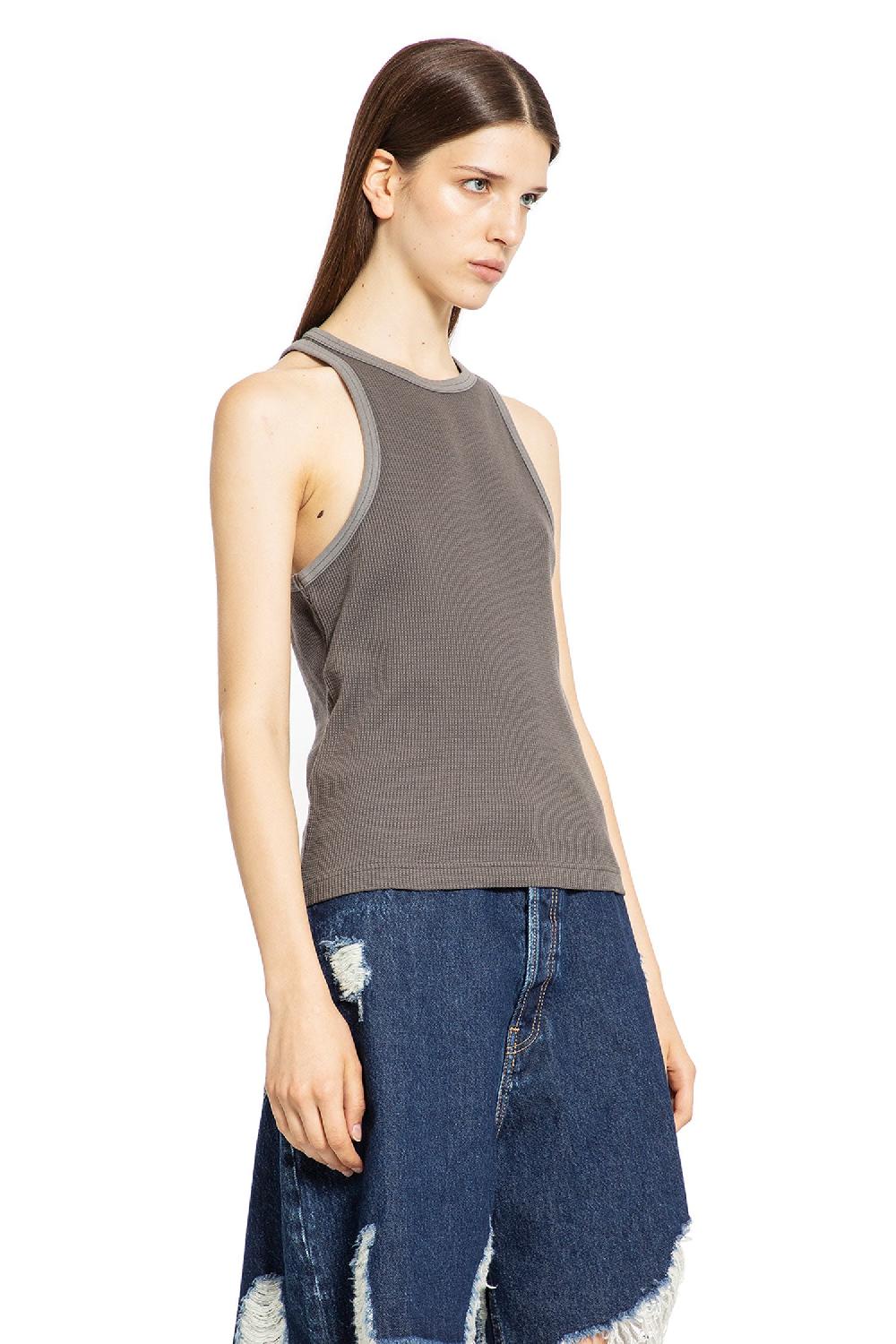 Antonioli ACNE STUDIOS WOMAN GREY T-SHIRTS & TANK TOPS Presa