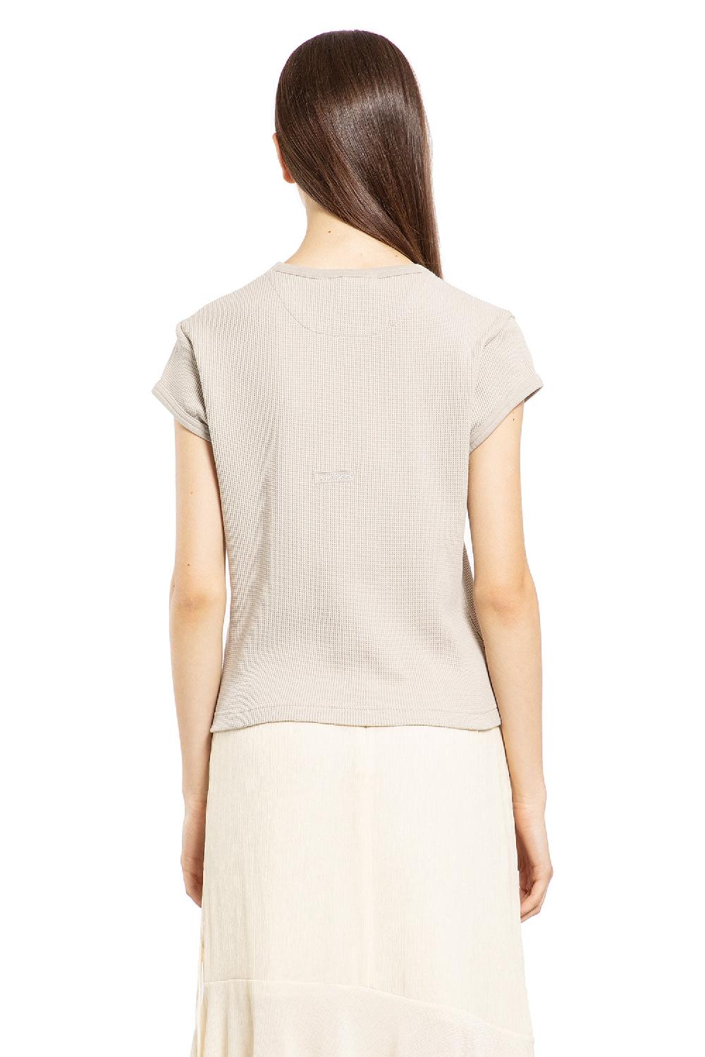 Antonioli ACNE STUDIOS WOMAN GREY T-SHIRTS & TANK TOPS Offerta