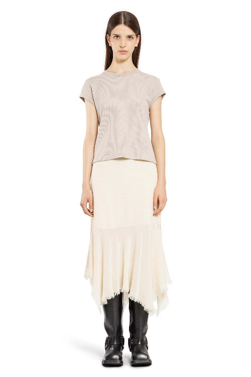 Antonioli ACNE STUDIOS WOMAN GREY T-SHIRTS & TANK TOPS Offerta