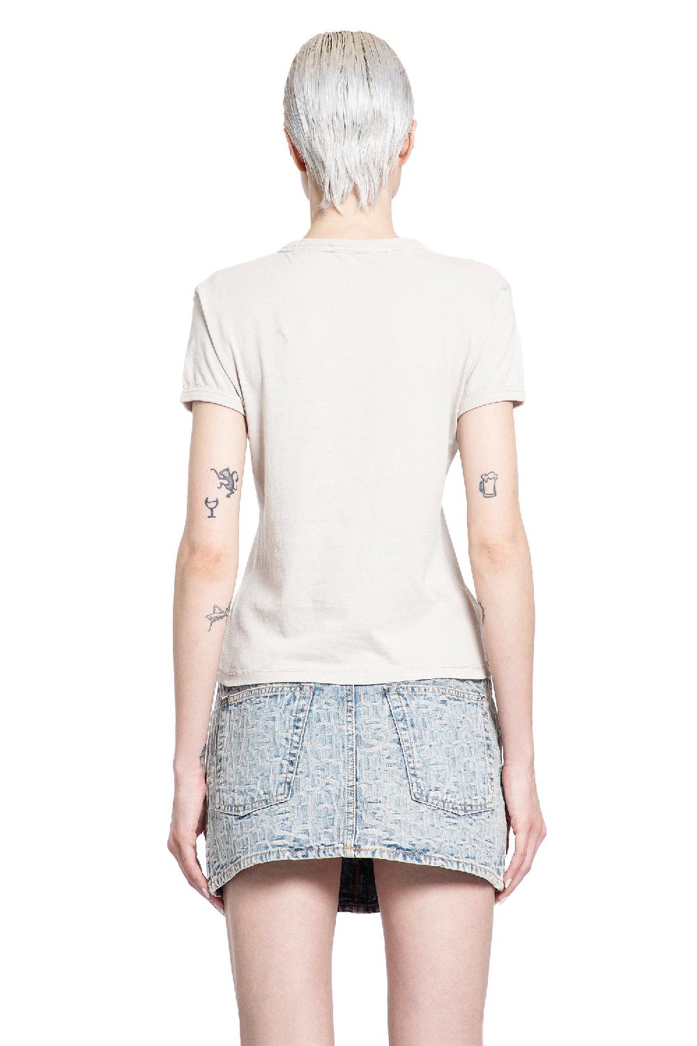Antonioli ACNE STUDIOS WOMAN GREY T-SHIRTS & TANK TOPS Economico
