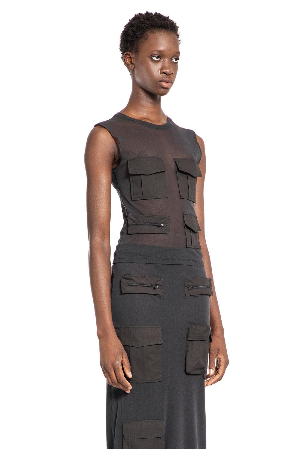 Antonioli ACNE STUDIOS WOMAN GREY T-SHIRTS & TANK TOPS Online