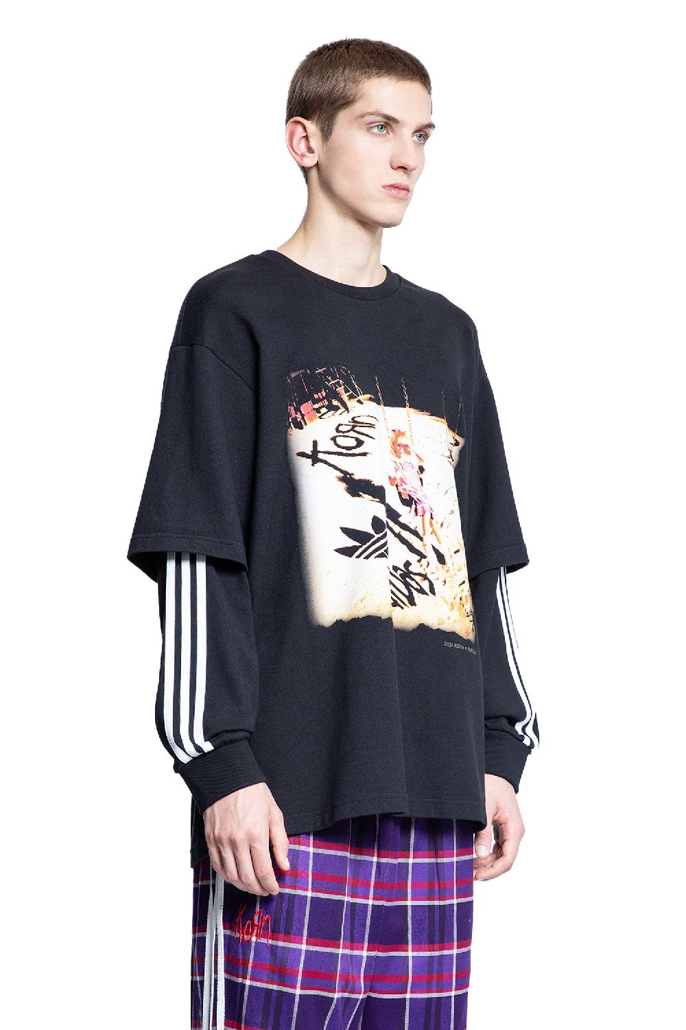 Antonioli ADIDAS MAN BLACK T-SHIRTS & TANK TOPS Consegna Veloce