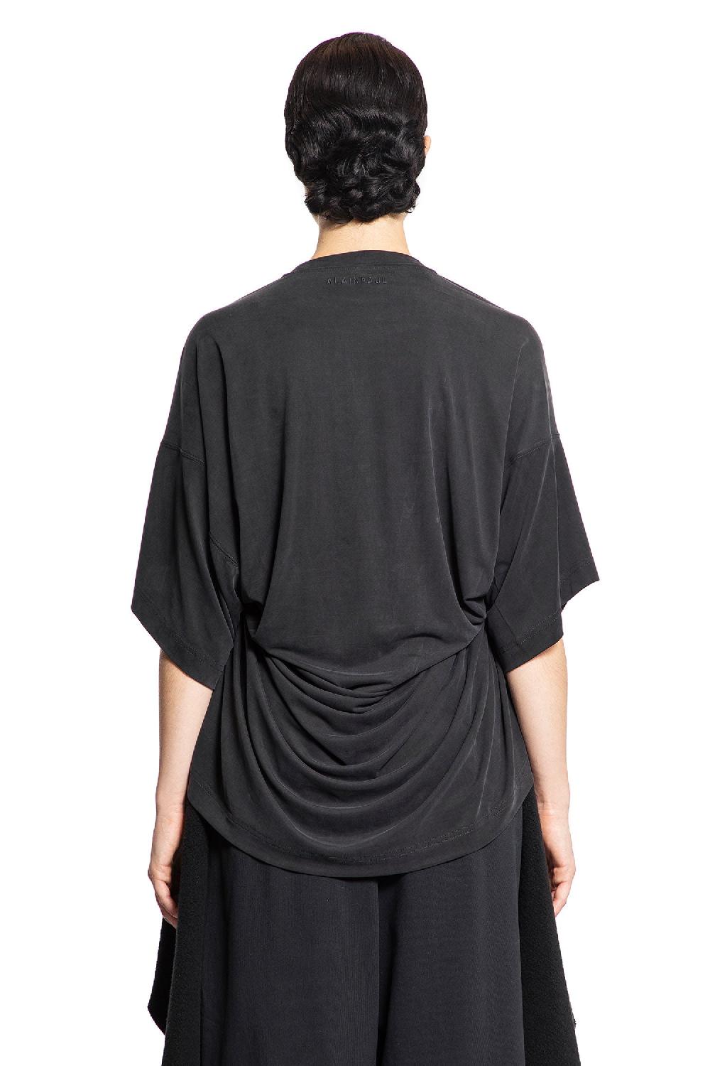 Antonioli ALAINPAUL WOMAN BLACK T-SHIRTS & TANK TOPS Saldi