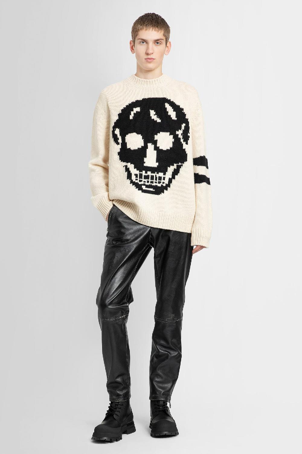 Antonioli ALEXANDER MCQUEEN MAN BEIGE KNITWEAR In Saldo