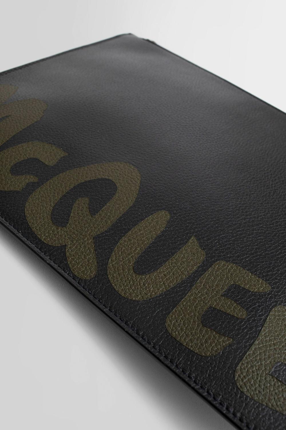Antonioli ALEXANDER MCQUEEN MAN BLACK CLUTCHES & POUCHES Italia