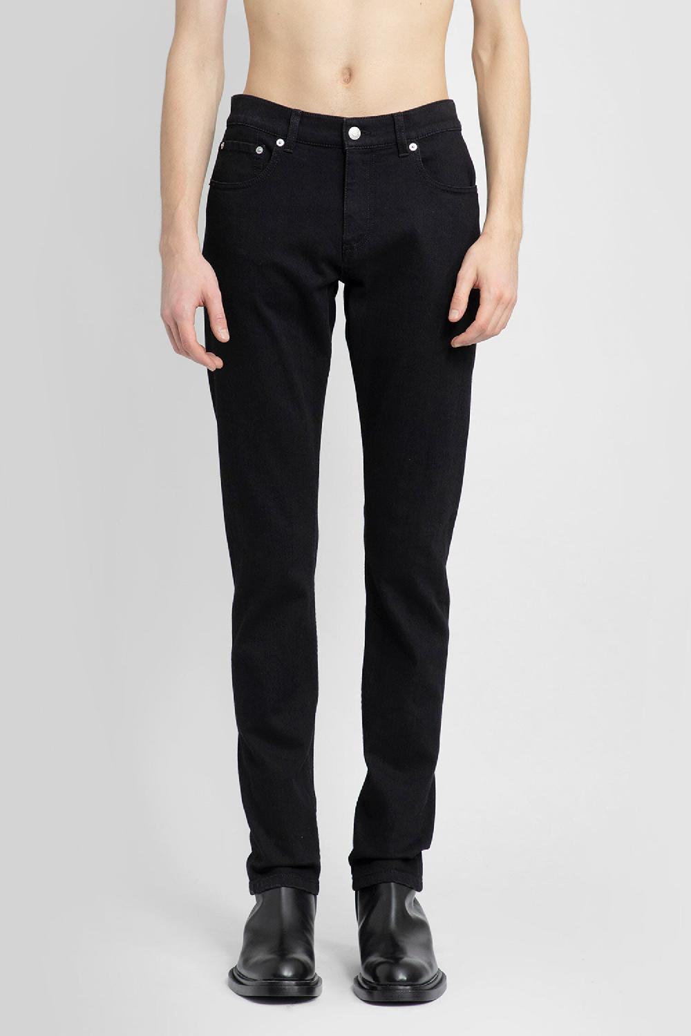 Antonioli ALEXANDER MCQUEEN MAN BLACK JEANS Spedizione Gratuita