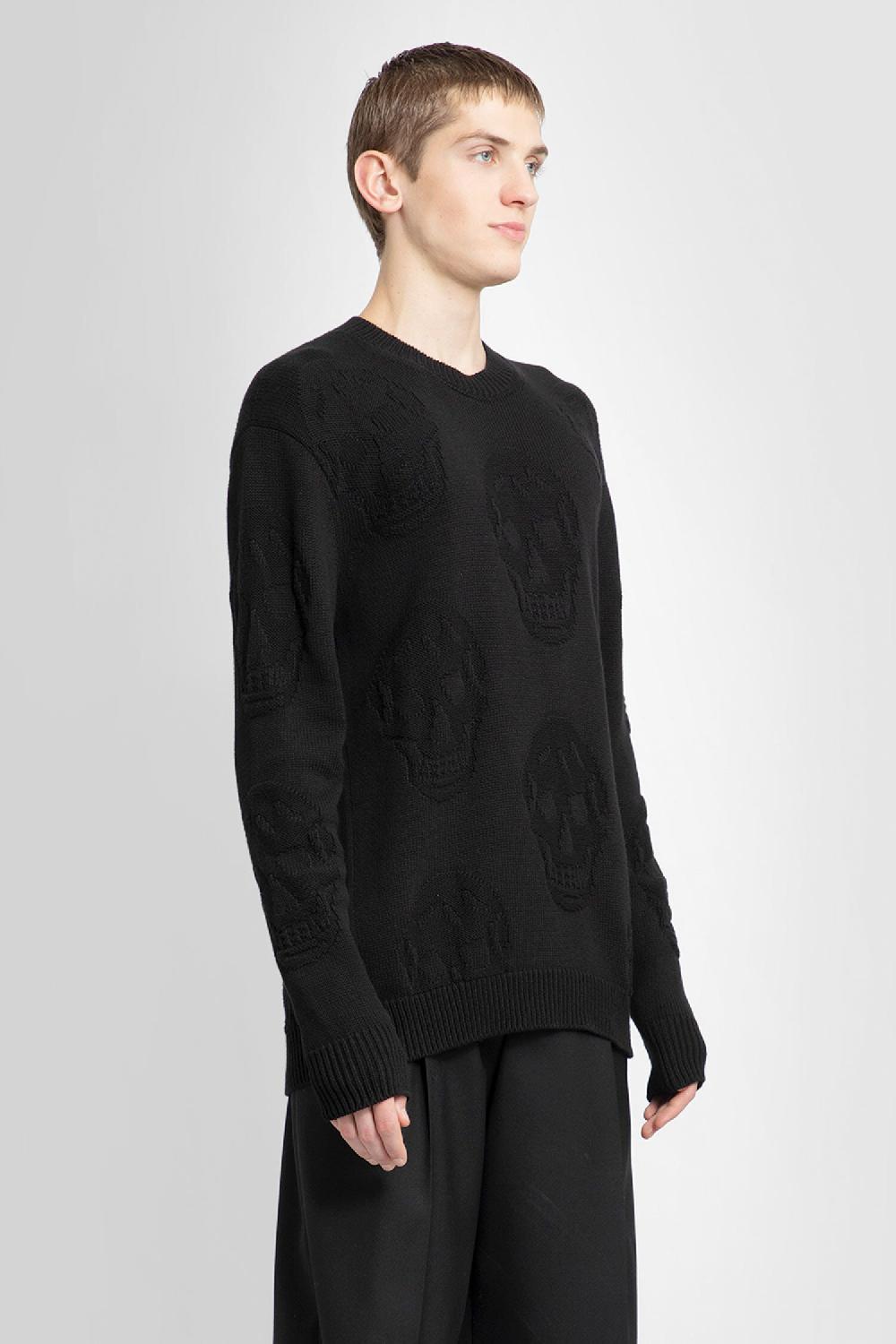 Antonioli ALEXANDER MCQUEEN MAN BLACK KNITWEAR Negozi Online