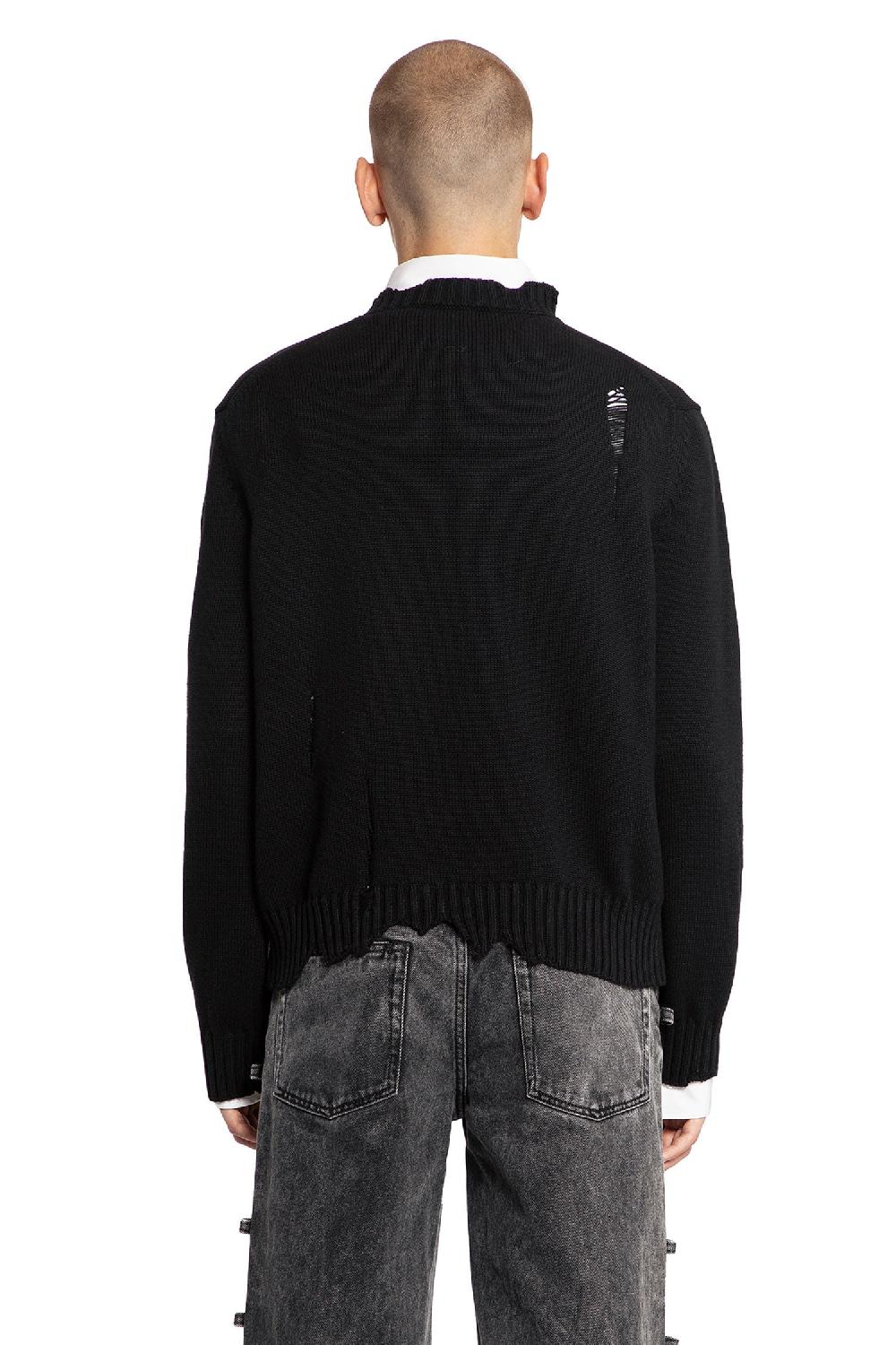 Antonioli ALEXANDER MCQUEEN MAN BLACK KNITWEAR Consegna Veloce