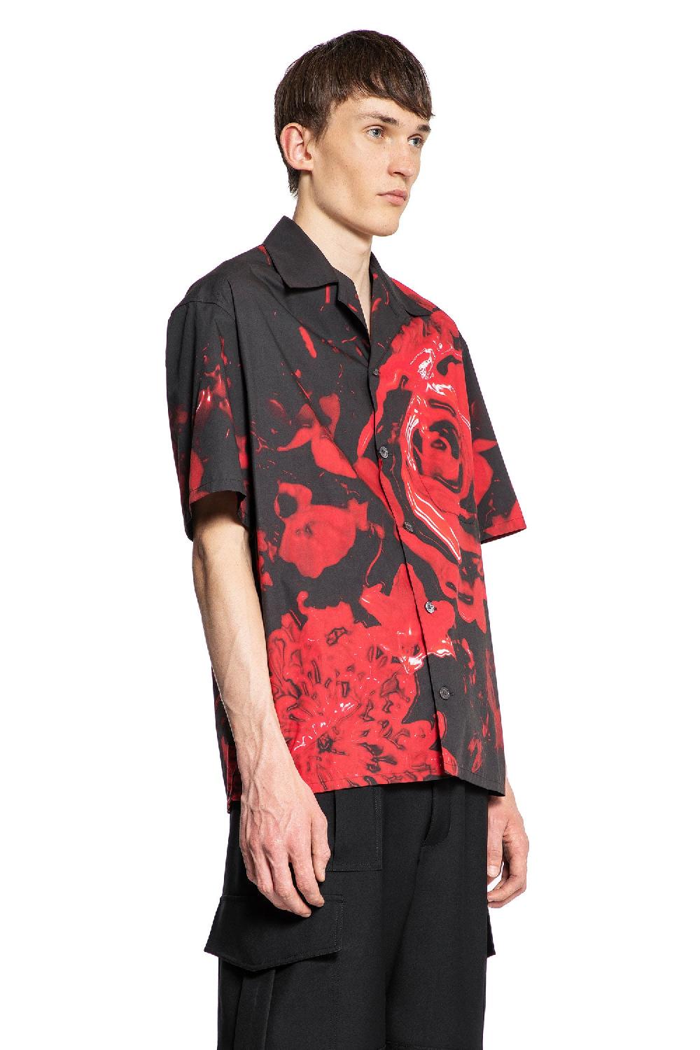 Antonioli ALEXANDER MCQUEEN MAN BLACK SHIRTS In vendita