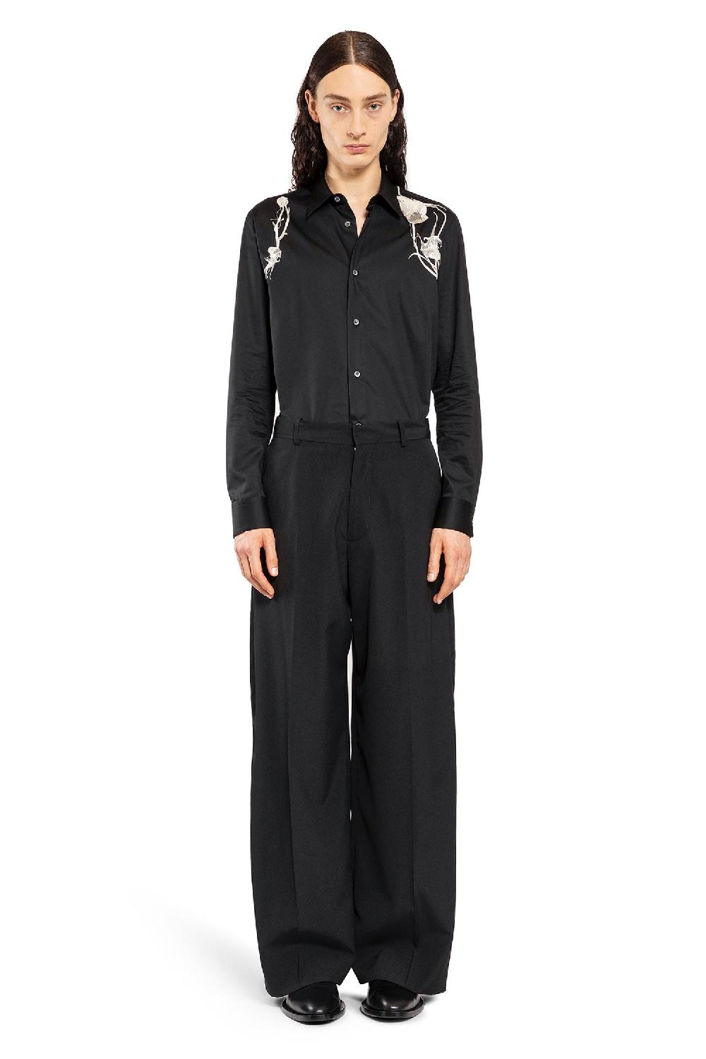Antonioli ALEXANDER MCQUEEN MAN BLACK SHIRTS Sottocosto
