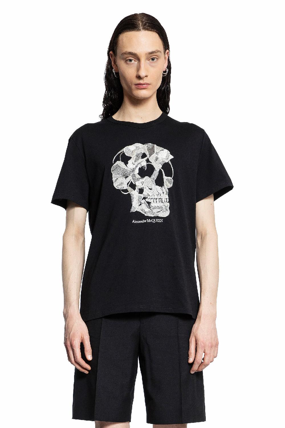 Antonioli ALEXANDER MCQUEEN MAN BLACK T-SHIRTS & TANK TOPS Pezzi Unici