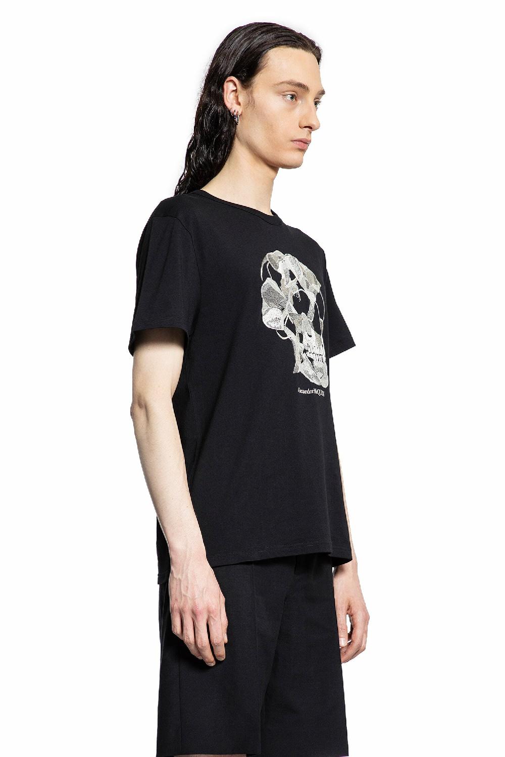 Antonioli ALEXANDER MCQUEEN MAN BLACK T-SHIRTS & TANK TOPS Pezzi Unici