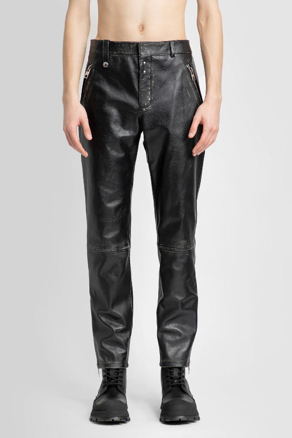 Antonioli ALEXANDER MCQUEEN MAN BLACK TROUSERS Saldi Di Fabbrica