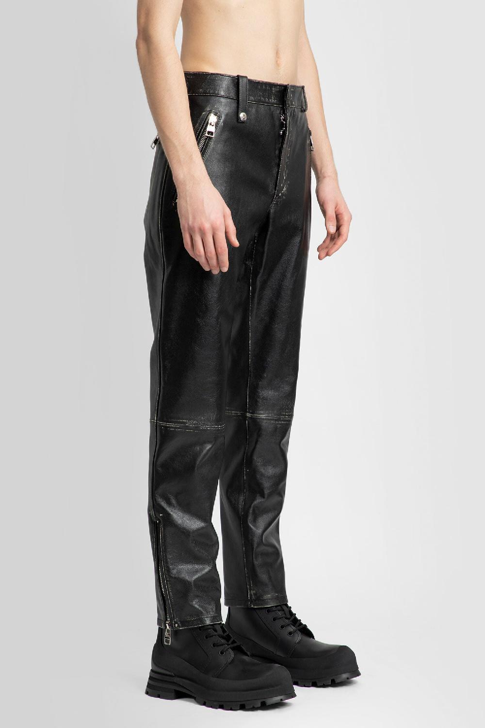 Antonioli ALEXANDER MCQUEEN MAN BLACK TROUSERS Saldi Di Fabbrica