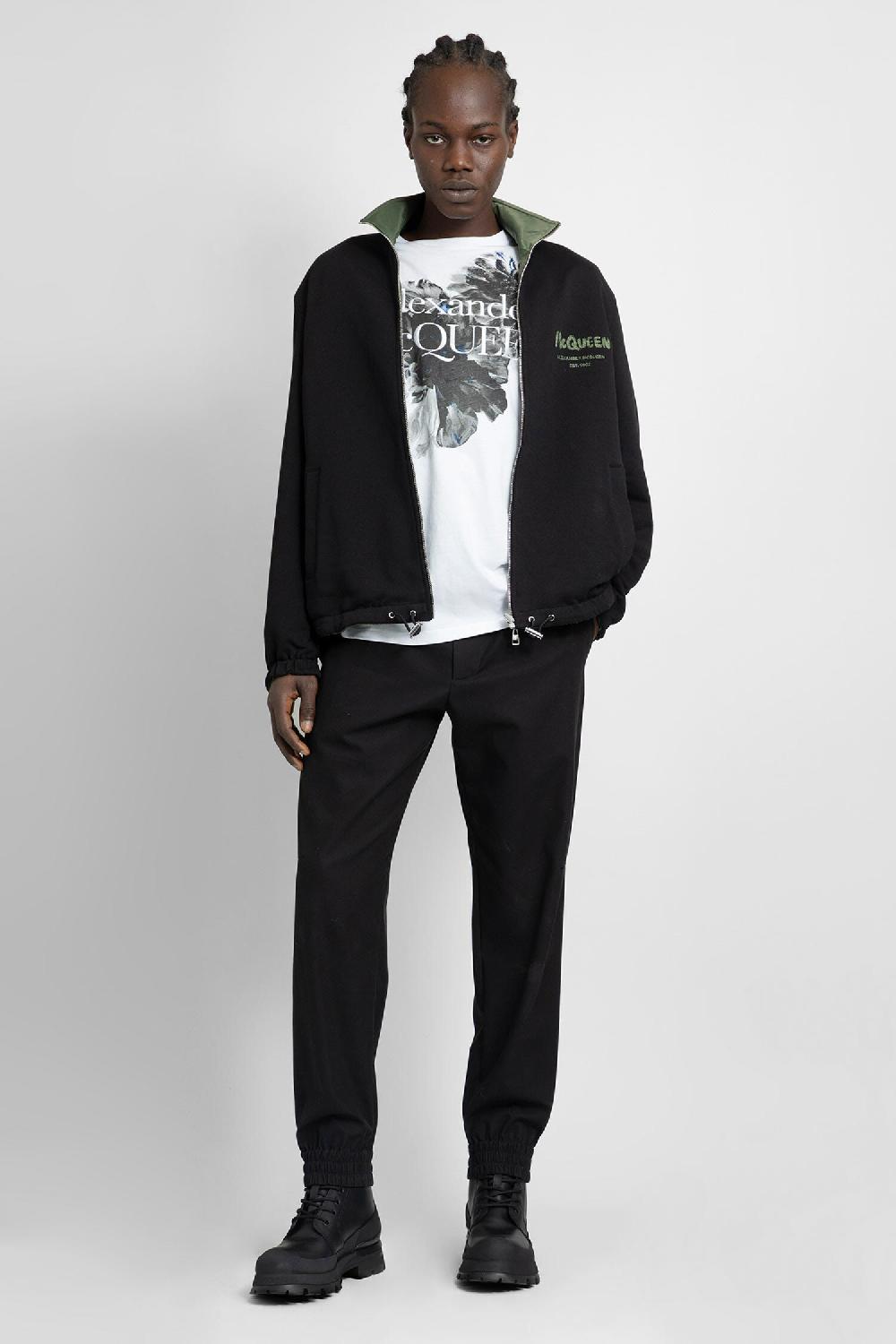 Antonioli ALEXANDER MCQUEEN MAN BLACK TROUSERS Negozio