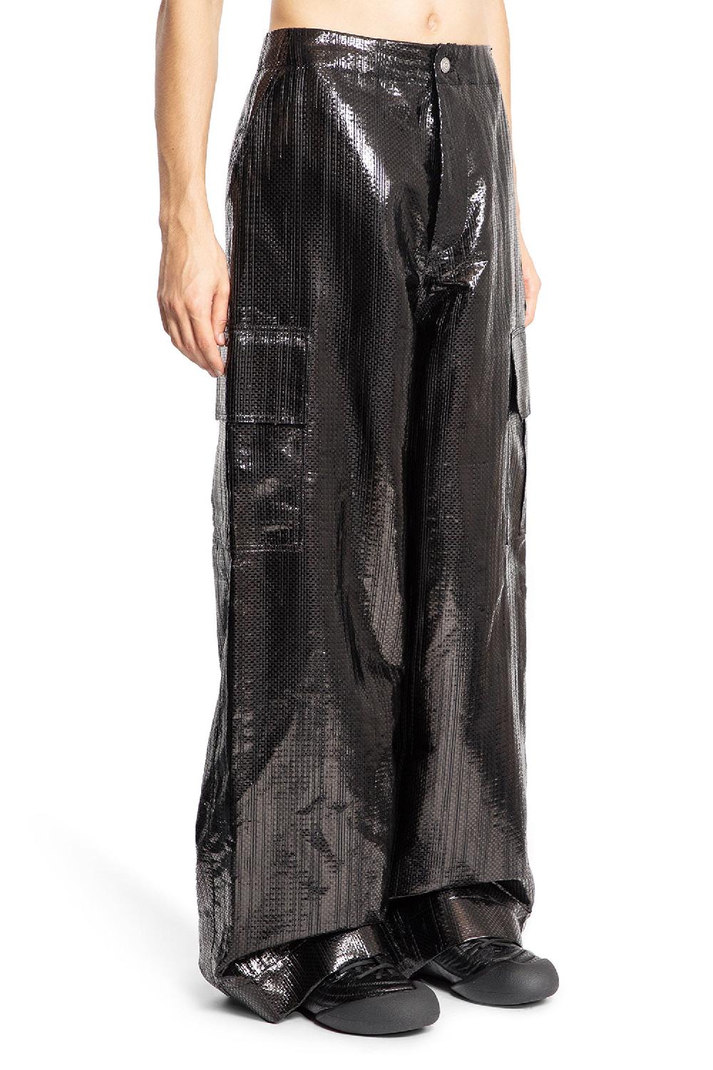 Antonioli ALEXANDER MCQUEEN MAN BLACK TROUSERS Nuova