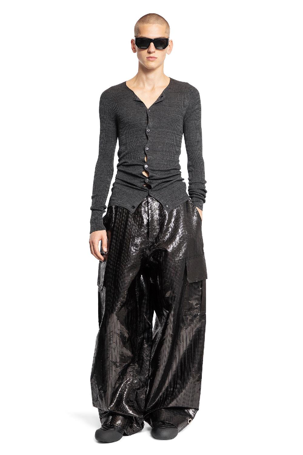 Antonioli ALEXANDER MCQUEEN MAN BLACK TROUSERS Nuova