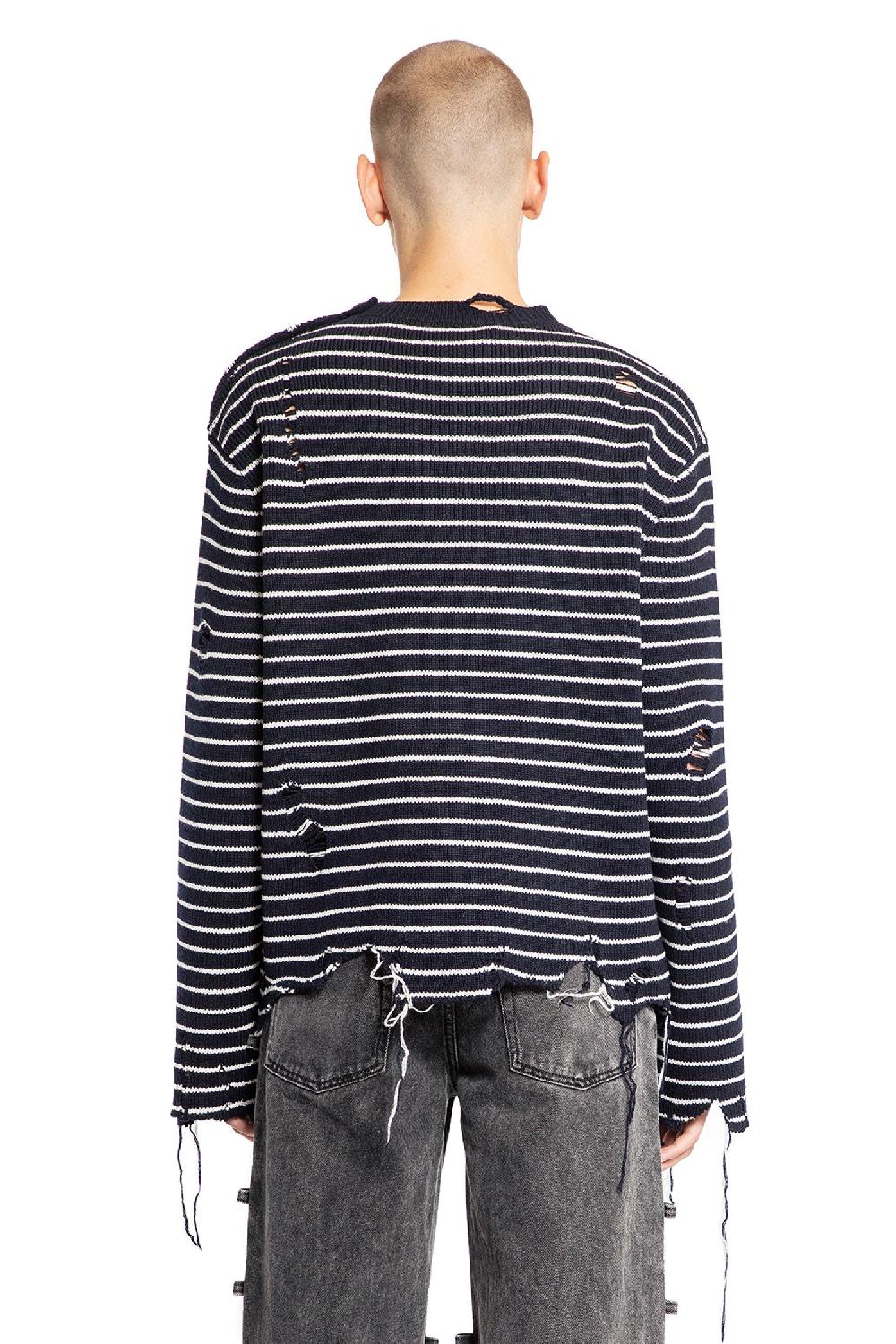 Antonioli ALEXANDER MCQUEEN MAN BLACK&WHITE KNITWEAR Vendita