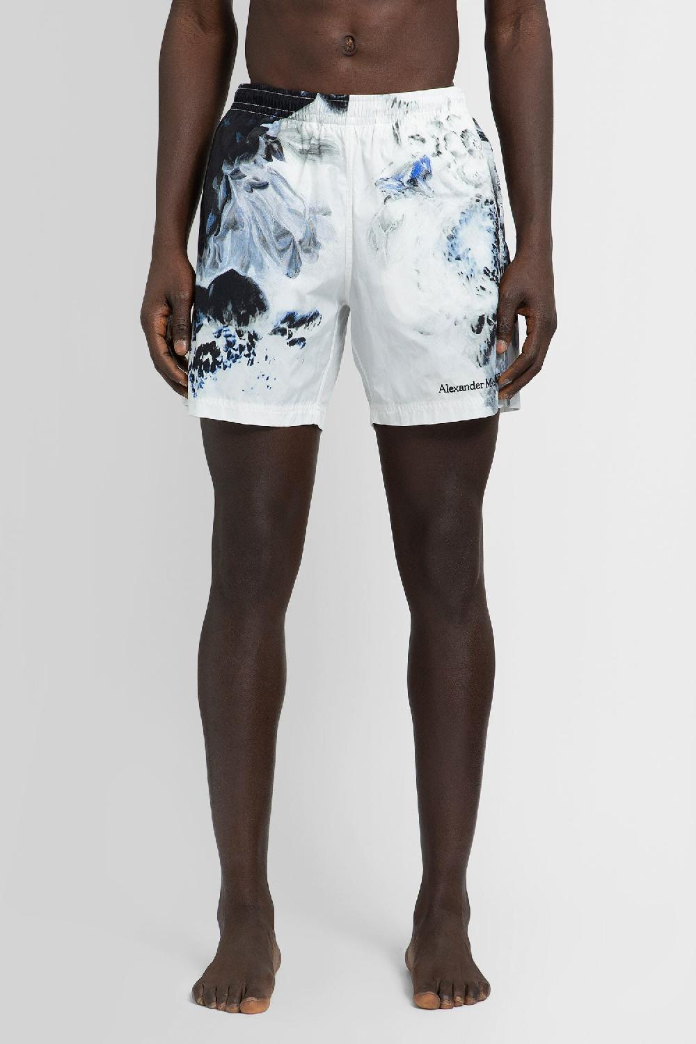 Antonioli ALEXANDER MCQUEEN MAN BLACK&WHITE SWIMWEAR Acquista Ora