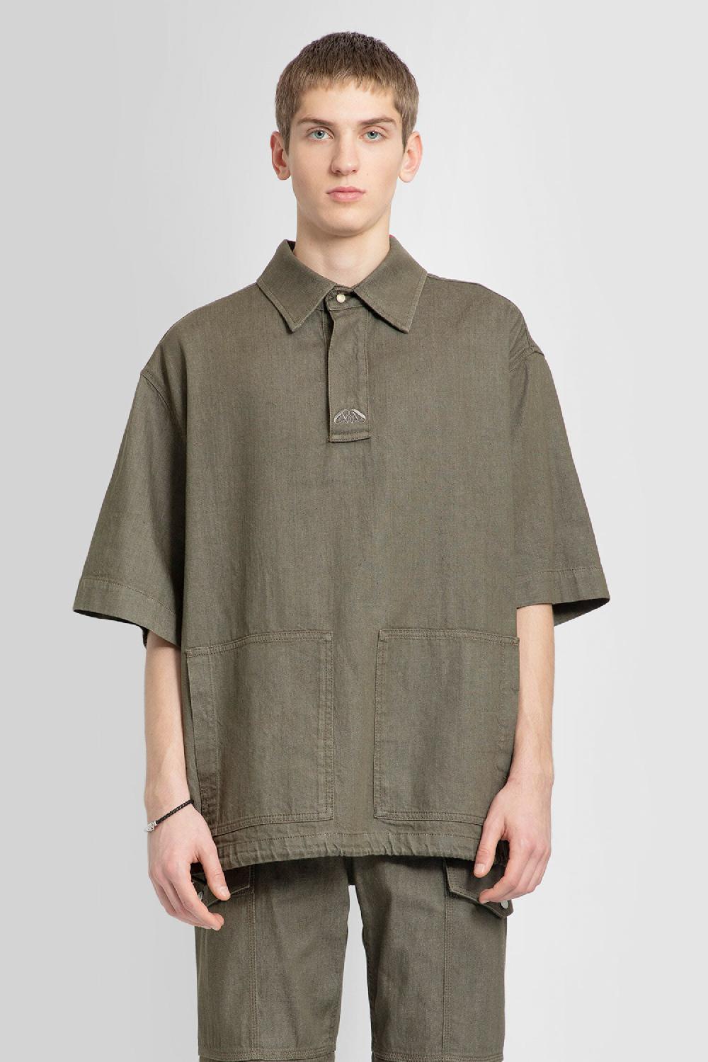 Antonioli ALEXANDER MCQUEEN MAN GREEN SHIRTS Promozione Limitata